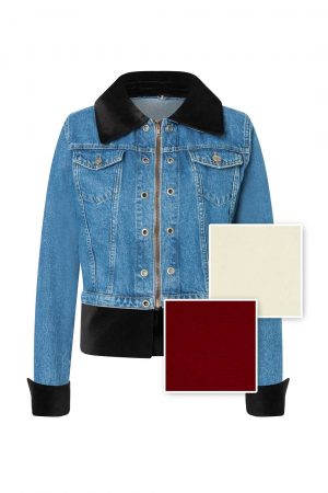 Add-on "Samt Edition" rot | weiss | dunkelblau