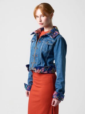 Mosaic Jacket mit Add-on Denim Floral
