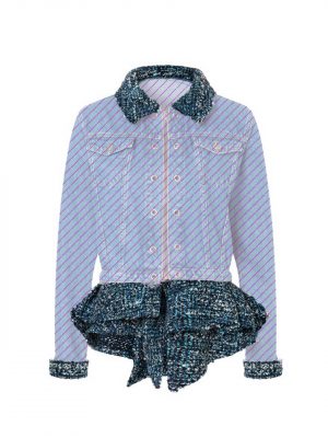 Add-on Denim Boucle