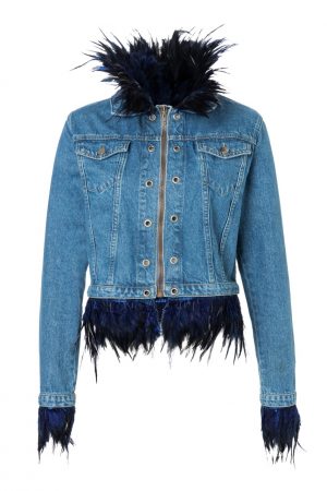 Mosaic Jacket mit Add-on Denim & Feather chic / Hahn