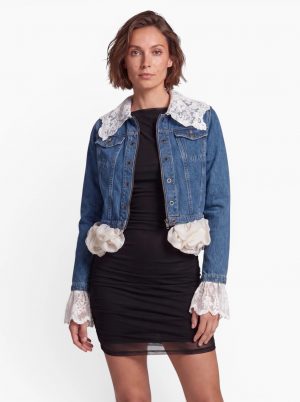 Mosaic Jacket mit Add-on Denim Lace Sculpt