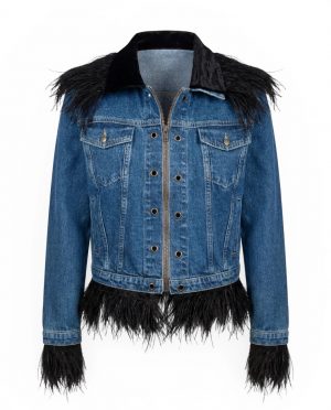Add-on Denim & Feather chic / Strauss Schwarz